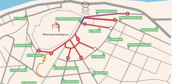 Движение по центральным улицам перекроют в Нижнем Новгороде 5-21 августа Движение по центральным улицам перекроют в Нижнем Новгороде 5-21 августа