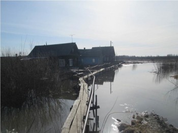 Несколько домов в Урене Нижегородской области подтоплены паводковыми водами