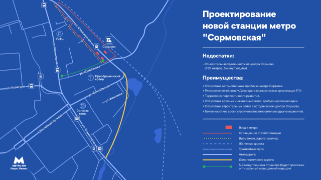 Эксперты и представители трудовых коллективов обсудили размещение новой станции метро в Сормове
