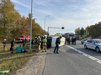 13 человек пострадали в ДТП с микроавтобусом под Чебоксарами (ВИДЕО)