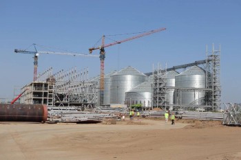 Крупнейший завод "Астон" по переработке подсолнечника в Оренбуржье готов на 50%