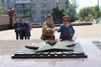 В Балахне после реконструкции торжественно открыли мемориальный комплекс с Вечным огнем