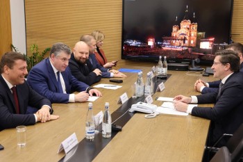 Глеб Никитин провел рабочую встречу с председателем ЛДПР Леонидом Слуцким