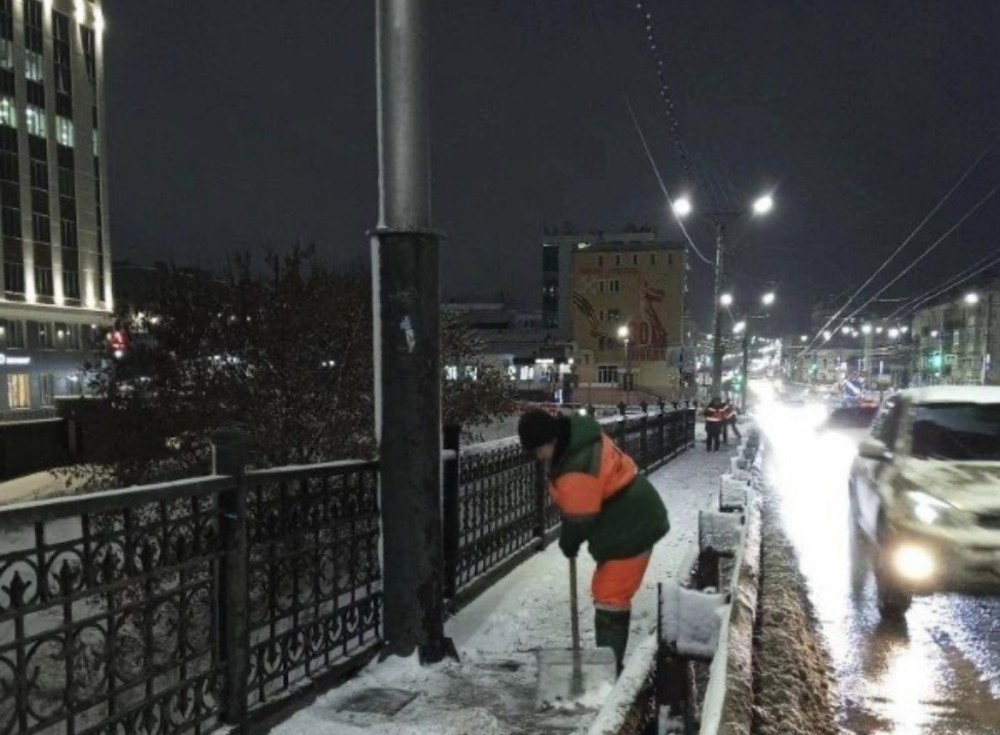 180 тонн снега за ночь вывезли в Чебоксарах