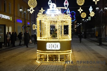 Новогодние украшения останутся в Нижнем Новгороде до конца февраля 