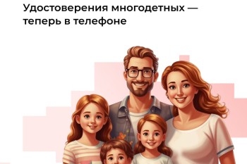 Нижегородцы могут оформить электронное удостоверение и статус многодетной семьи на портале «Госуслуги»