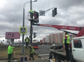 Светофор на пешеходном переходе через улицу Карла Маркса заработает с 8 июля