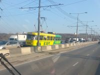 На пл.Комсомольская, где образовалась огромная пробка, произошло два ДТП