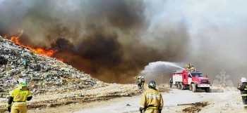 Возгорание на богородском полигоне ТБО локализовали