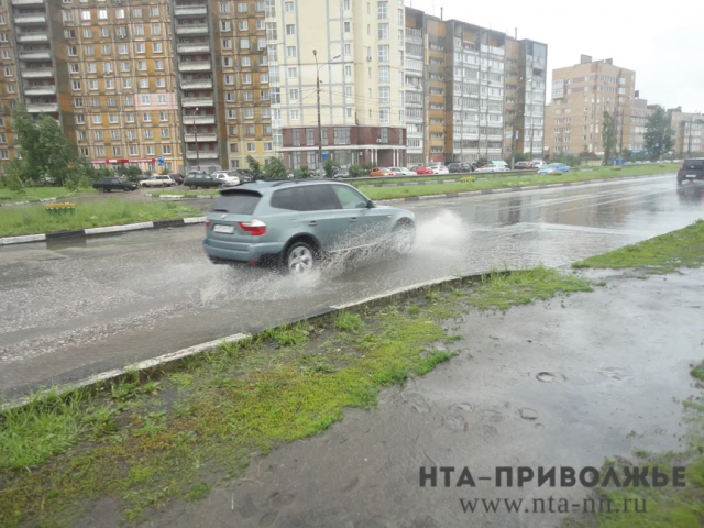 Сильные дожди сохранятся в Нижегородской области до конца дня