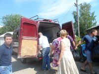Мигранты из Украины, проживающие в пансионате &quot;Татинец&quot;, получили собранную сотрудниками ДУКа Нижегородского района Нижнего Новгорода гуманитарную помощь

