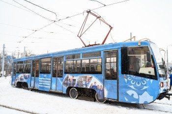 В Нижнем Новгороде запустили два трамвая проекта «Вагон Победы»