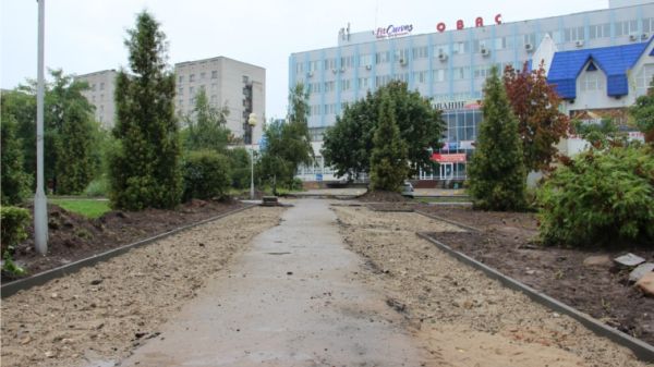 Работы по обустройству сквера рядом с ТЦ "Шупашкар" г. Чебоксары должны завершиться к 30 ноября Работы по обустройству сквера рядом с ТЦ "Шупашкар" г. Чебоксары должны завершиться к 30 ноября