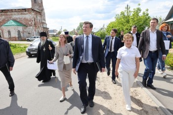 Глеб Никитин поручил продолжить работу по сохранению исторической среды в Пурехе и Чкаловске