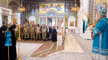 Митрополит Георгий благословил нижегородских добровольцев из подразделения "Родня" 