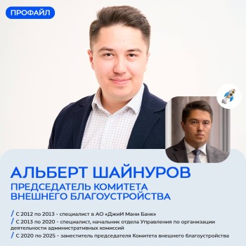 Альберт Шайнуров назначен председателем комитета внешнего благоустройства Казани