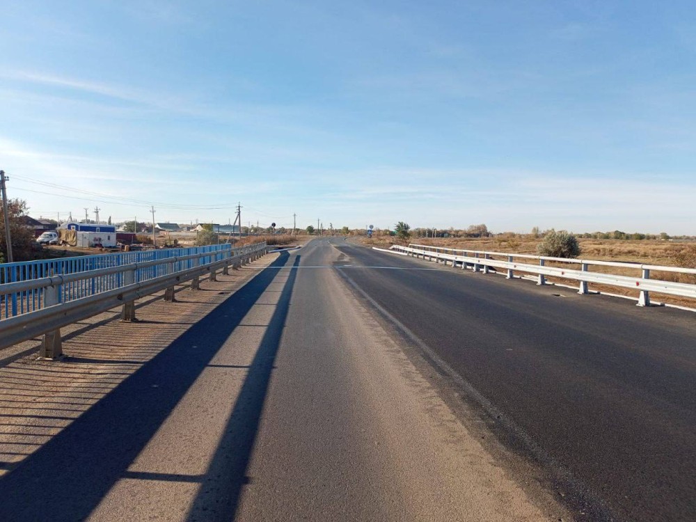 Мост через р. Елшанку открыли на трассе на Казахстан в Оренбуржье