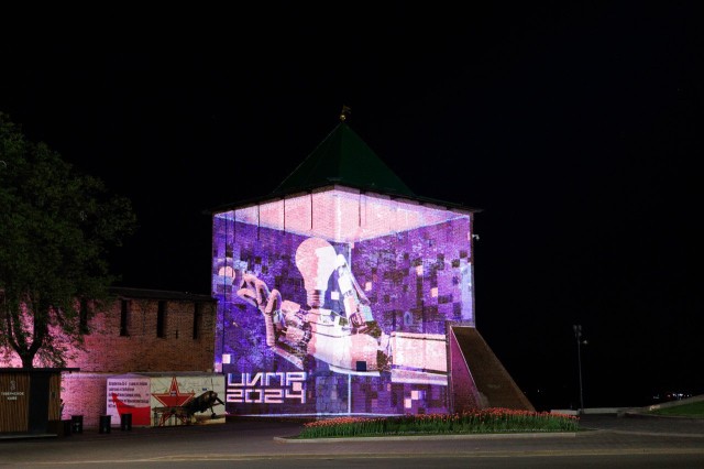 Георгиевскую башню Нижегородского кремля украсит мэппинг в честь 
