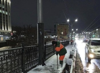 180 тонн снега за ночь вывезли в Чебоксарах