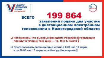 Около 200 тыс. нижегородцев подали заявления для участия в ДЭГ